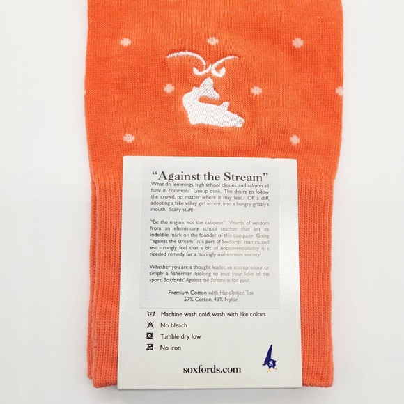 3/$20 NWT Soxfords Against the Stream Knee High Dress Socks Men’s 8-12 - Picture 5 of 7